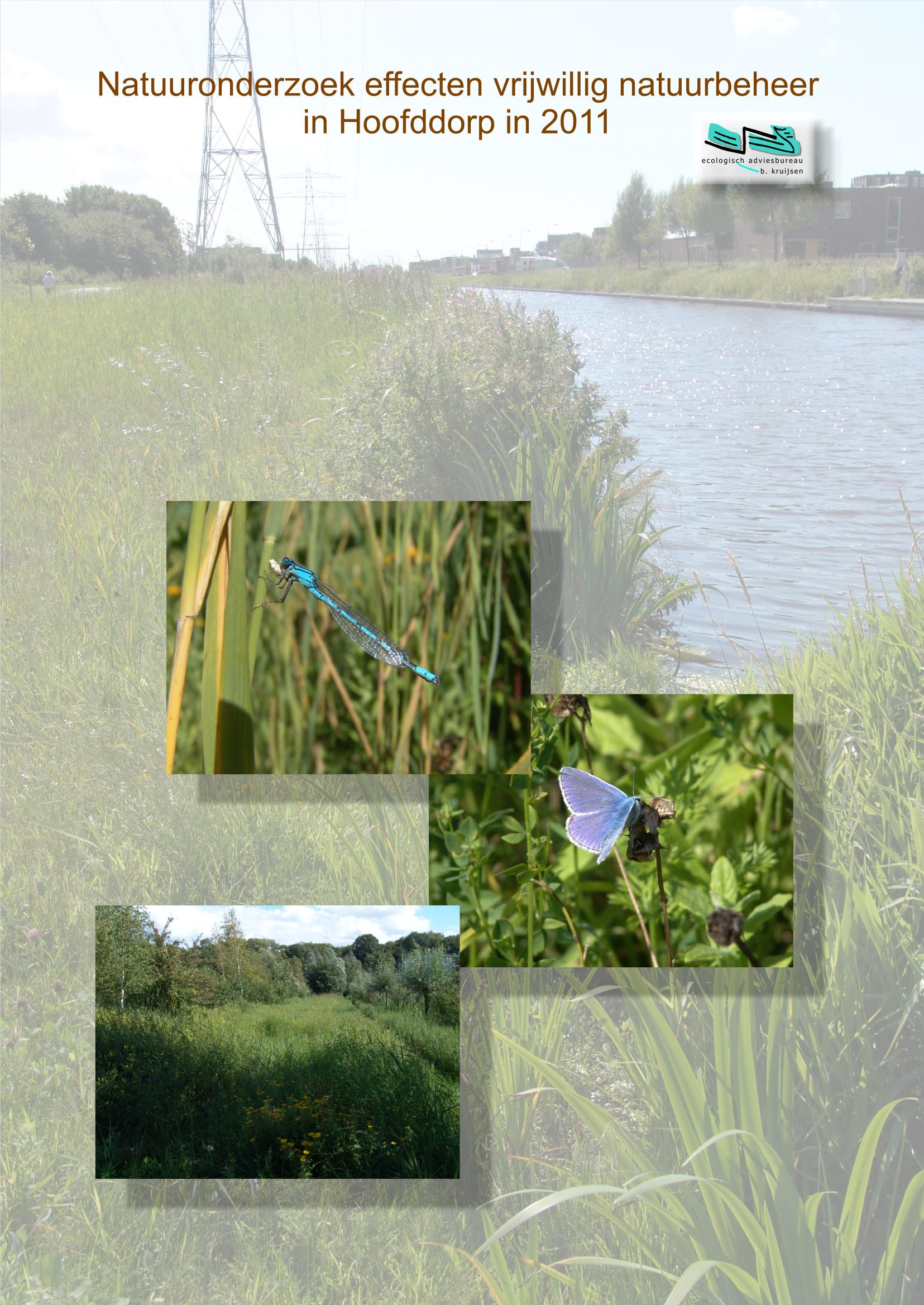 7d. Onderzoek ecologische winst door vrijwilligersbeheer in Hoofddorp